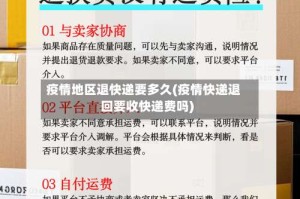 疫情地区退快递要多久(疫情快递退回要收快递费吗)