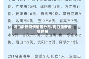 海口最新疫情地区分布/海口最新疫情通报