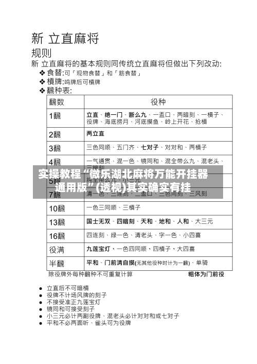 实操教程“微乐湖北麻将万能开挂器通用版	”(透视)其实确实有挂-第1张图片